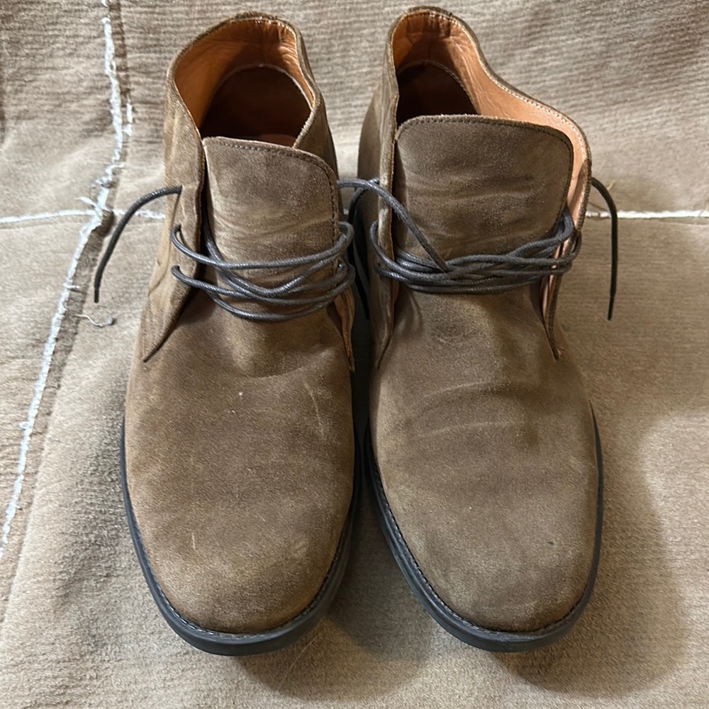 Men's Brown Suede Boots Size EUR 44 US 11